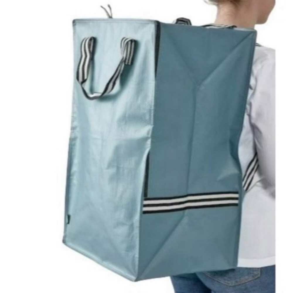 IKEA Gorsnygg Reusable Sustainable Backpack Bag Dusty Blue NEW NWT